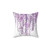 Handpainted Purple Wisteria Pillow