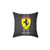 Scuderia Ferrari Logo Carbon Fiber Pillow