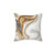 Luxury fluid ink and liquid gold marble pattern pillow