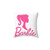 Barbi Logo Pink Decorative Pillow