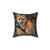 Whimsical Forest Fox Floral Cottagecore Decorative Pillow