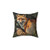 Whimsical Forest Fox Floral Cottagecore Decorative Pillow
