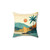 Vietnam sunset travel art pillow