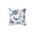Alice in Wonderland Blue Floral Pillow