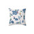 Alice in Wonderland Blue Floral Pillow