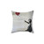 Banksy's Girl with a Red Balloon Pillow