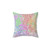 Madrid City Map Throw Pillow
