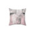Blush Pink Abstract Decorative Pillow