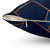 Navy and Copper Geometric Decorative Pillow