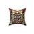Burgundy Floral 10 Pillow Inspired by William Morris