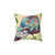 Watercolor stamp collector decorative pillow