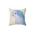 Plush blue quaker parrot portrait painting pillow
