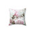 Pink and White Peony Floral Throw Pillow