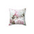 Pink and White Peony Floral Throw Pillow