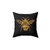 Sparkling Gold Queen Bee Decorative Pillow