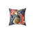 Japanese Crane Floral Decorative Throw Pillow