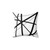 Black and White Geometric Lines Pillow