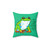 Cute Frog Affirmation Pillow for Mental Health and Self-Care