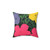 Colorful Flowers Pillow by Andy Warhol