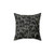 Suspicious Cats Pillow featuring a whimsical black cat design
