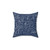 Navy Blue Geometric Equation Pillow