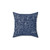 Navy Blue Geometric Equation Pillow