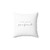 Perfect Love Pillow with Minimalist Typography