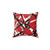 EVH Authentic Stripes Design Red Pillow