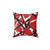 EVH Authentic Stripes Design Red Pillow