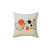 Celestial pillow with planets and moons design