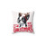Funny Christmas Dog Pillow with Cartoon Greyhound or Whippet