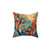 Colorful Landscape Painting Pillow