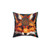 Vibrant Celtic fox illustration decorative pillow