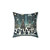 Christmas Decorative Pillow - Urban Holiday Charm Cityscape