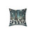 Christmas Decorative Pillow - Urban Holiday Charm Cityscape