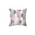 Blush Pink and Grey Mid-Century Arched Pattern Pillow