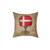 Tree of Life with Danish Flag Decorative Pillow