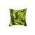 Green Lactuca Sativa Lettuce Leaf Accent Pillow