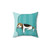 Cute beagle dog pillow for home decor