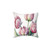 Pink Tulips Floral Pillow
