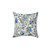 Beautiful Blue Floral Print Pillow