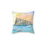 Castello Aragonese Italy Pillow with Amore in Ischia Scenery