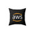 AWS Developer Logo White Pillow
