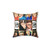 Soft and plush decorative throw pillow with cute design