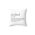 Alcohol themed decorative pillow with funny word definition