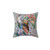 Floral Peacock Decorative Pillow