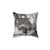 Parisian Chic Black and White Decorative Pillow