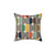 Mid Century Modern Geometric Throw Pillow
