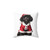 Poodle Christmas Throw Pillow