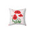 Vibrant Poppy Flower Palestinian Postage Pillow